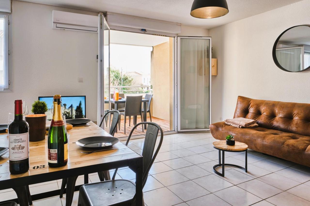 Tout Confort ! Calme, Climatisation, Piscine, Parking Gratuit, Grande Terrasse, Netflix, Wifi Carcassonne Dış mekan fotoğraf